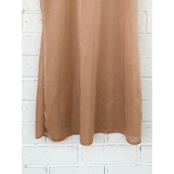 Spanx The Sweep Tank Slip (10073R) Nude Semi Sheer Large Layer Base Intimates - Picture 10 of 14